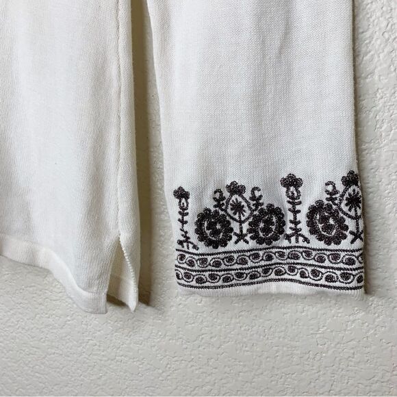 Cynthia Rowley Women’s Size Large Embroidered Long Sleeves Top - Picture 6 of 13